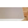 GRADE A2 - AmberGlo White Wall Mounted Electric Fireplace Suite with Log & Pebble Fuel Bed