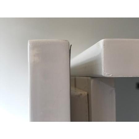 GRADE A2 - Lucia White High Gloss Chest of Drawers with LED Feature