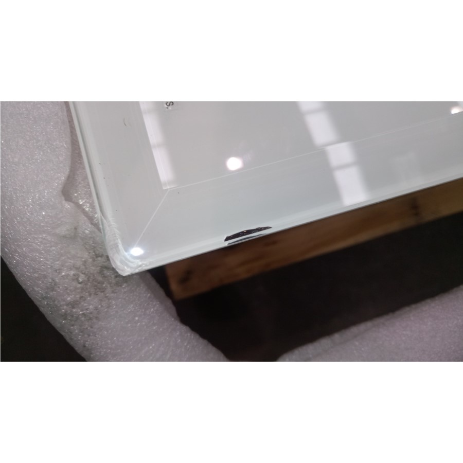 GRADE A2 - Louis Mirrored Dining Table in White - Vida Living - Seats 4-6 160cm