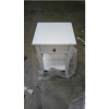 GRADE A2 - Harper White Solid Wood 1 Drawer Bedside Table 