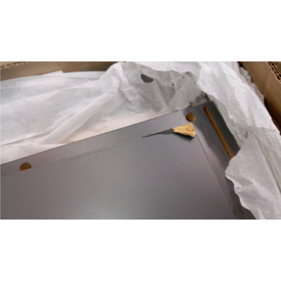 GRADE A2 - Harper Grey Solid Wood 2+3 Chest of Drawers