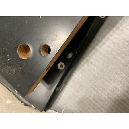 GRADE A2 - High Gloss Black Coffee Table with LED Lighting - Tiffany Range