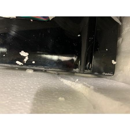 GRADE A2 - High Gloss Black Coffee Table with LED Lighting - Tiffany Range