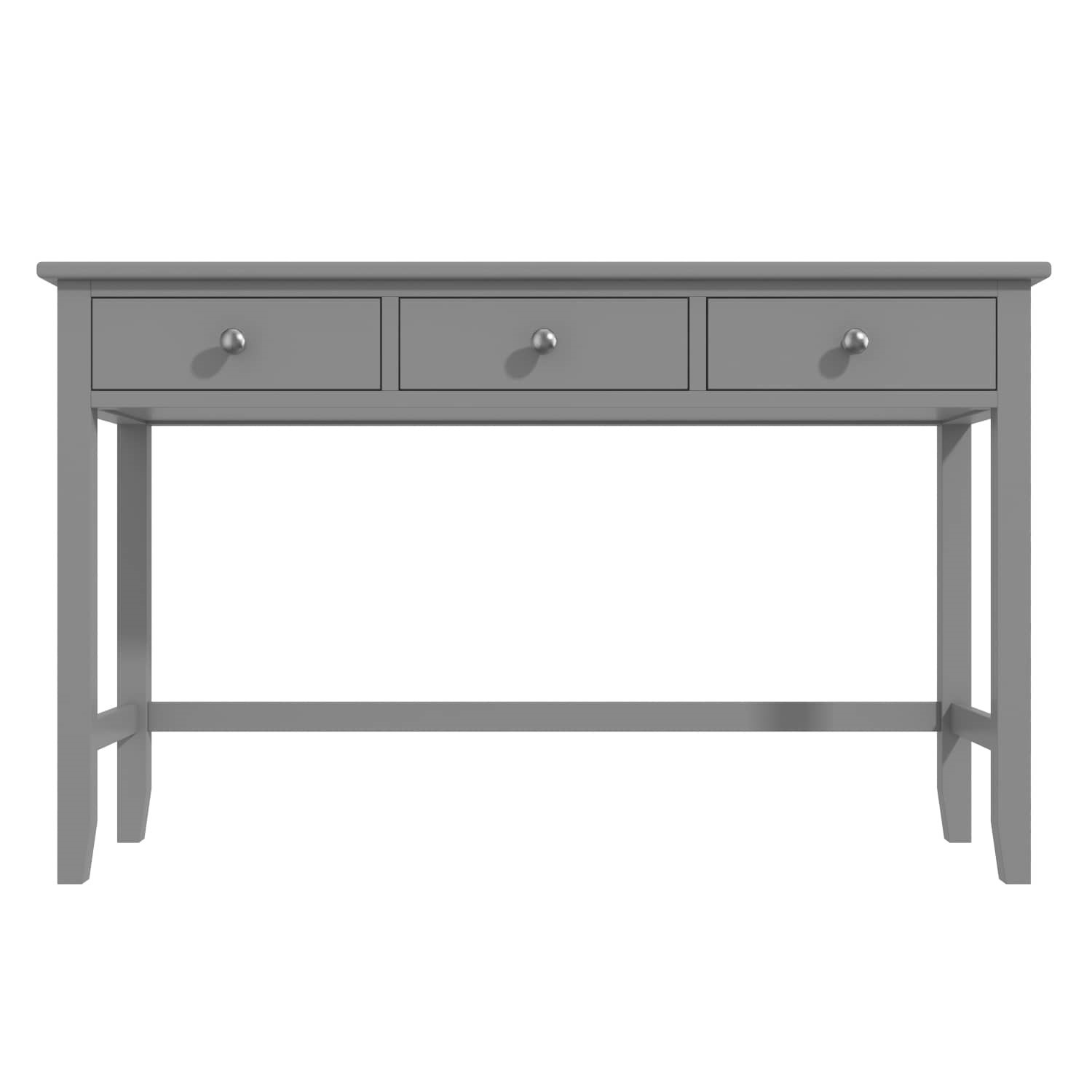 grey and wood dressing table