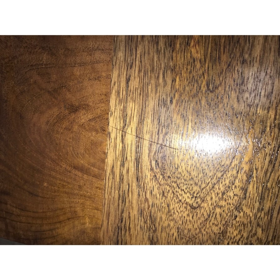 GRADE A2 - Suri Industrial Nest of Tables in Solid Wood & Black Metal Frames - Set of 3