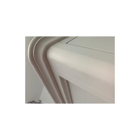 GRADE A2 - Florentine Triple White Wardrobe with Drawers - French Style