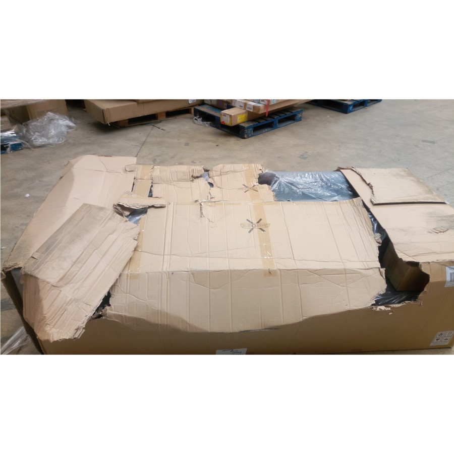 GRADE A2 - Clara 3 Seater Sofa in Dark Grey Velvet