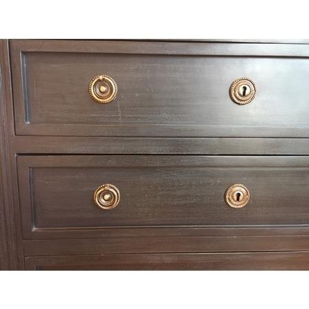 GRADE A2 - Bridget 3 Drawer Handmade Dark Grey Chest of Drawers in Solid Wood