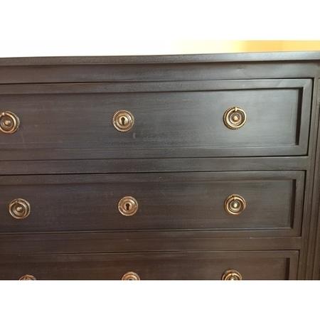 GRADE A2 - Bridget 3 Drawer Handmade Dark Grey Chest of Drawers in Solid Wood