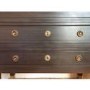 GRADE A2 - Bridget 3 Drawer Handmade Dark Grey Chest of Drawers in Solid Wood