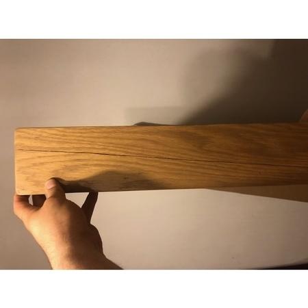 GRADE A2 - Loire Oak King Size Bed Farmhouse 