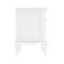 Florentine 2 Drawer French Style Bedside Table in White