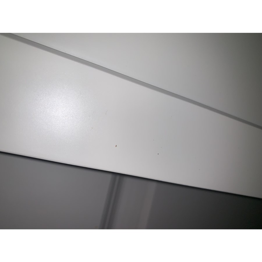 GRADE A2 - Harper White Solid Wood Double Wardrobe with Drawer