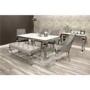 GRADE A1 - Vida Living Cassia Grey Velvet Pair of Dining Chairs with Polished Legs