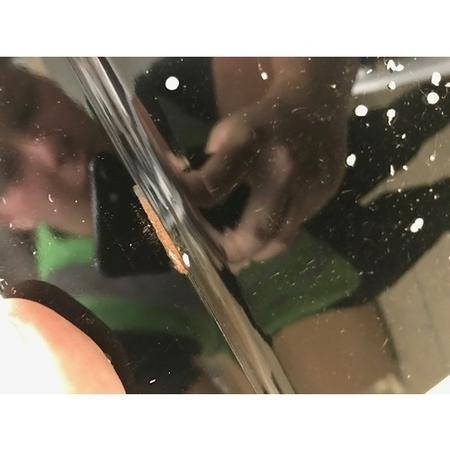 GRADE A2 - High Gloss Black Coffee Table with LED Lighting - Tiffany Range