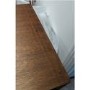 GRADE A2 - Aubrey Walnut 2 Drawer Dressing Table with Gold Legs