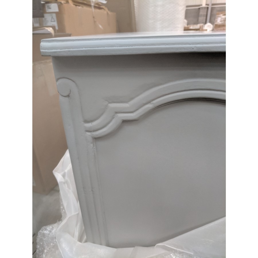 GRADE A2 - Grey Chest of Drawers with 3 Drawers - French Chateau