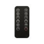 GRADE A2 - AmberGlo Mirrored Electric Wall Mounted Fire in Black - 60 Inch