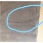 GRADE A2 - Safina Ottoman Storage Bench in Duck Egg Blue Velvet with Button Detail