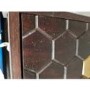 GRADE A2 - Small Sideboard in Dark Wood & Gold - Mari