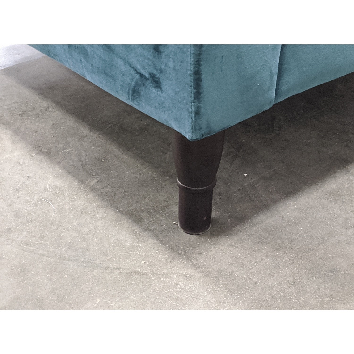 GRADE A2 Teal Blue Velvet Loveseat Payton Furniture123