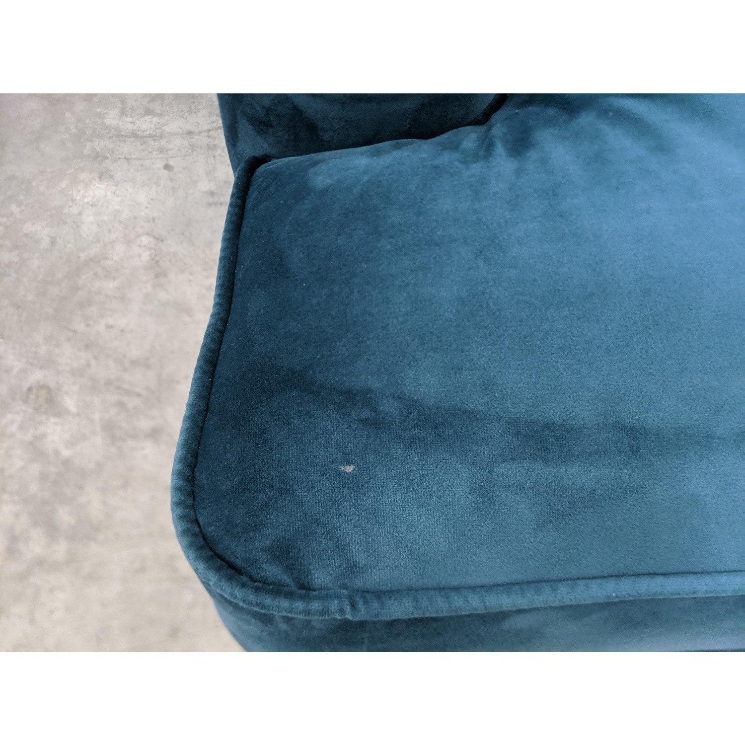 GRADE A2 Teal Blue Velvet Loveseat Payton Furniture123