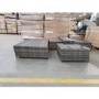 GRADE A2 - Rattan Corner Sofa and Table Set in Grey - Garden Furniture