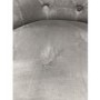 GRADE A2 - Silver Grey Velvet Luxury Office Chair with Silver Studs