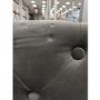 GRADE A2 - Silver Grey Velvet Luxury Office Chair with Silver Studs