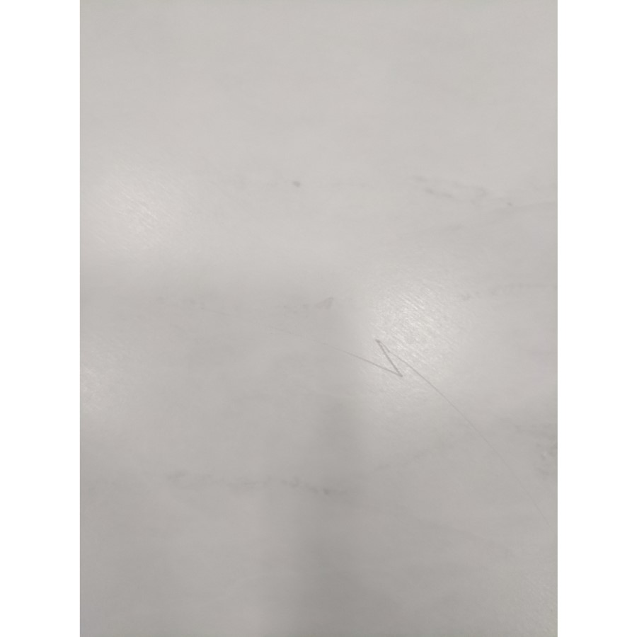 GRADE A2 - Foster White Faux Marble Coffee Table with Gold Base