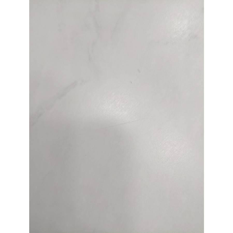 GRADE A2 - Foster White Faux Marble Coffee Table with Gold Base