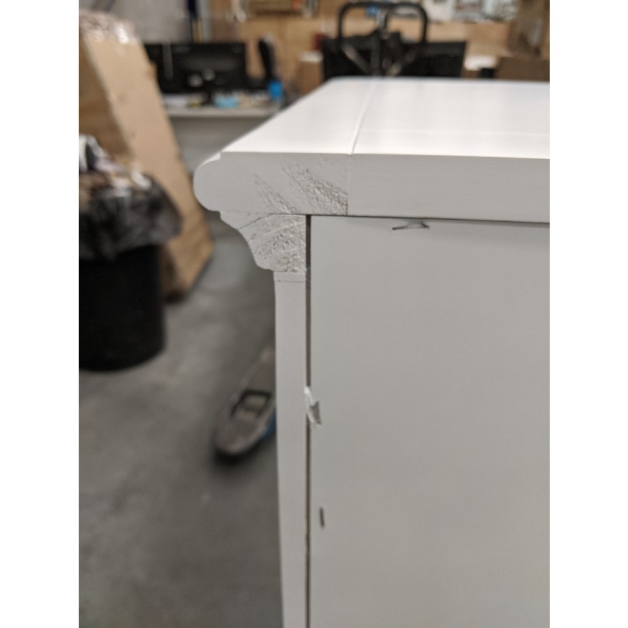GRADE A2 - Florentine French Style 2+3 Chest of Drawers in White