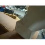 GRADE A2 - Fraya White Bedside Table with Hand Carved Detail