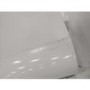 GRADE A2 - Gloss White Curved Coffee Table with Black Glass Top - Tiffany