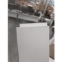 GRADE A2 - Gloss White Curved Coffee Table with Black Glass Top - Tiffany