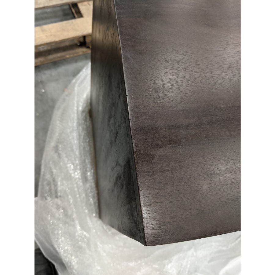 GRADE A2 - Jude Chevron Chest of Drawers in Dark Wood