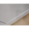 GRADE A2 - Ezra Chevron 3 Drawer Bedside Table in Pale Grey
