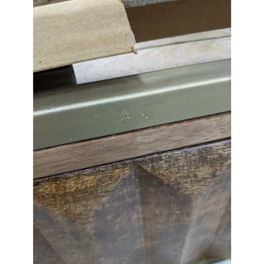 GRADE A2 - Miller Solid Mango Wood Chest of Drawers - 3 Drawer