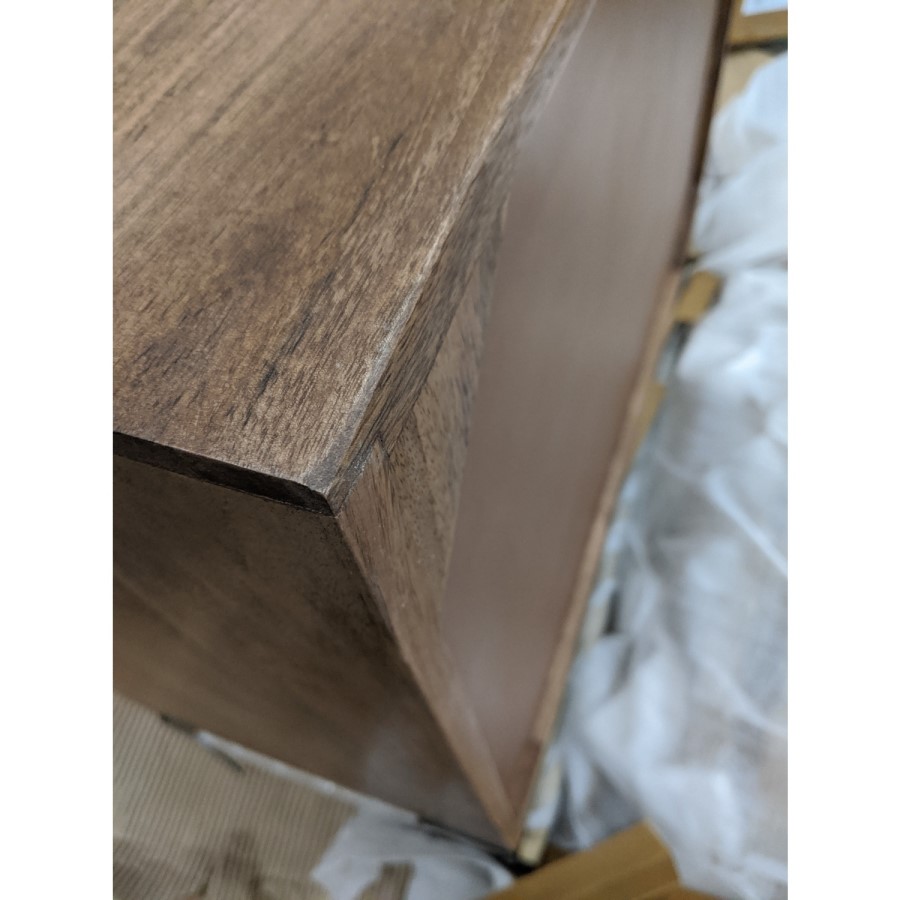 GRADE A2 - Miller Solid Mango Wood Chest of Drawers - 3 Drawer
