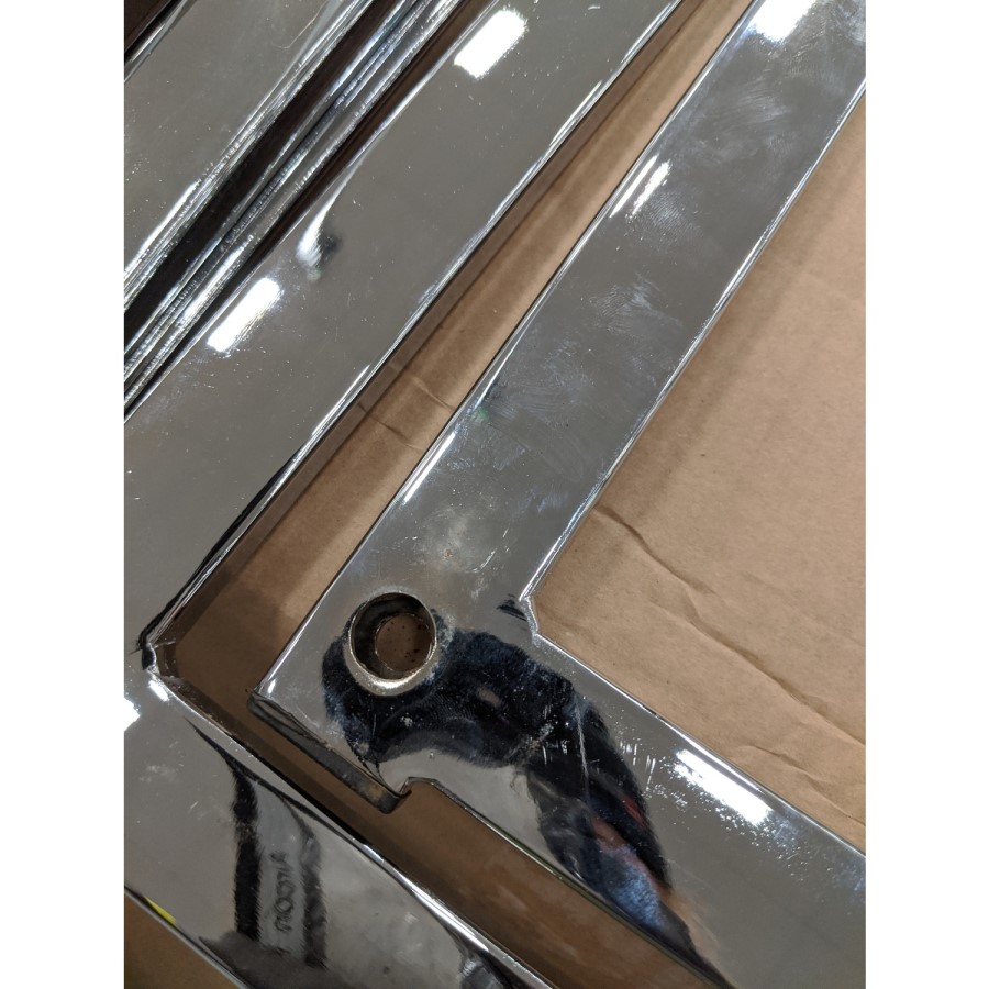GRADE A2 - Seconique Henley Nest of Tables in Glass and Black