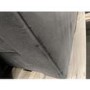 GRADE A2 - Grey Velvet Chesterfield Sofa Bed - Seats 3 - Double Bed - Bronte