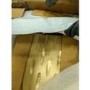 GRADE A2 - Solid Dark Wood & Gold Console Table - Art Deco - Sunburst
