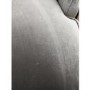 GRADE A2 - Pair of Grey Velvet Ribbed Dining Chairs with Black Legs - Penelope