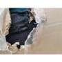 GRADE A2 - Payton Teal Blue Velvet 3 Seater Sofa