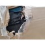 GRADE A2 - Payton Teal Blue Velvet 3 Seater Sofa