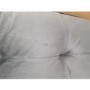 GRADE A2 - Elba Grey Velvet Sofa with Button Detailing & Bolster Cushions - Seats 2