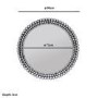 Silver Gem Round Wall Mirror - Jade Boutique