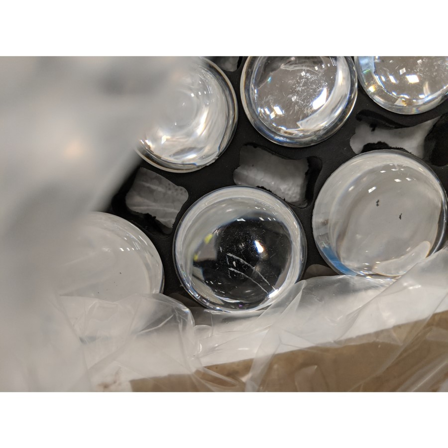 GRADE A2 - Silver Gem Round Wall Mirror - Jade Boutique