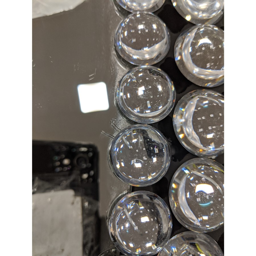 GRADE A2 - Silver Gem Round Wall Mirror - Jade Boutique