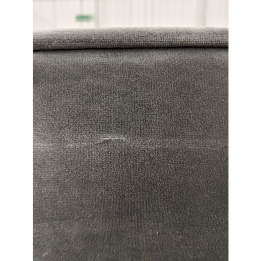 GRADE A2 - Elba Grey Velvet Sofa with Button Detailing & Bolster Cushions - Seats 2